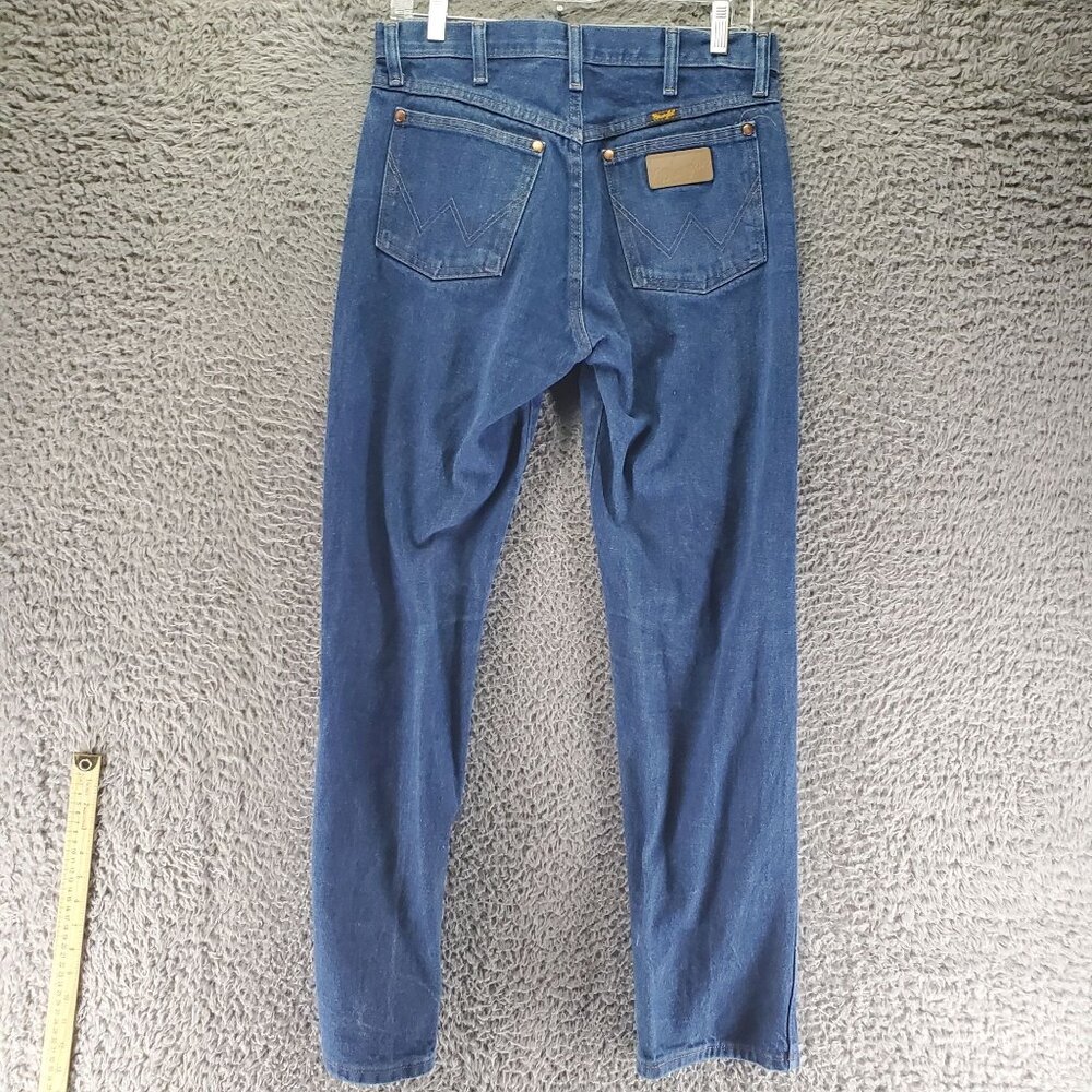 Wrangler Jeans Mens 30x32 Blue Cowboy Bootcut 100% Cotton Denim 13MWZ